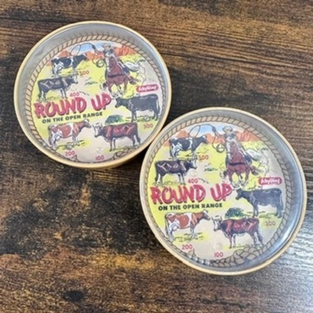 Schylling Round Up BB Puzzles Cowboy Cattle Set‎ of 2 Western Rodeo Open Range